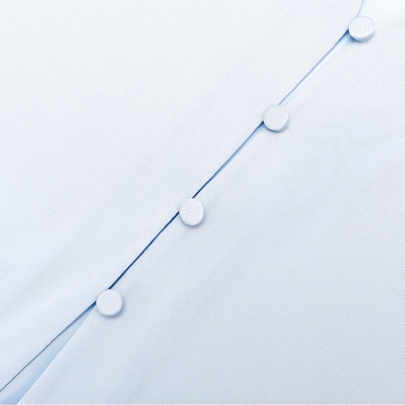 Self-Portrait BLUE VISCOSE JERSEY TOP 4 - Picture 3 of 11